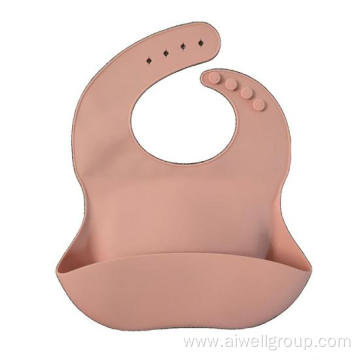 Soft Waterproof Wipeable Cute Pocket Toddler Bibs